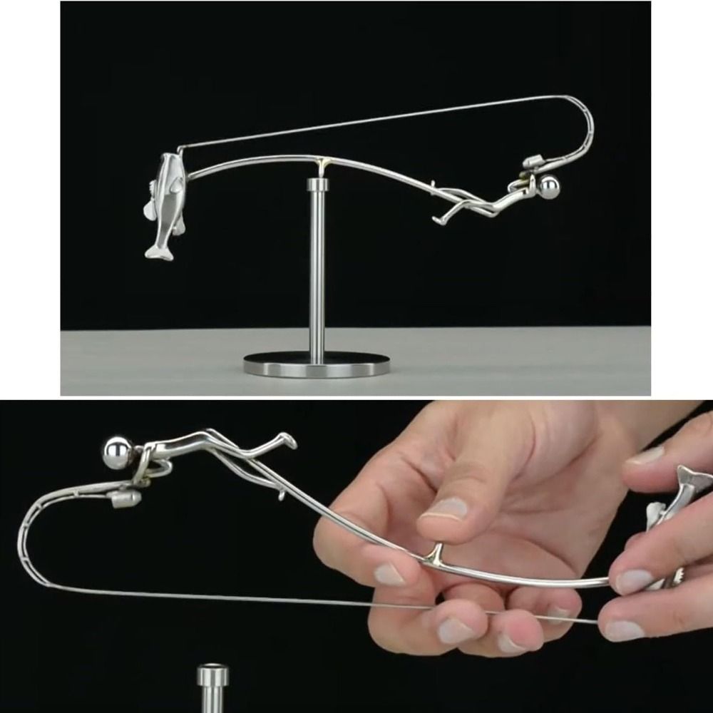 Handmade Kinetic Fishing Sculp - Newton Cradle Large recensione e prezzo