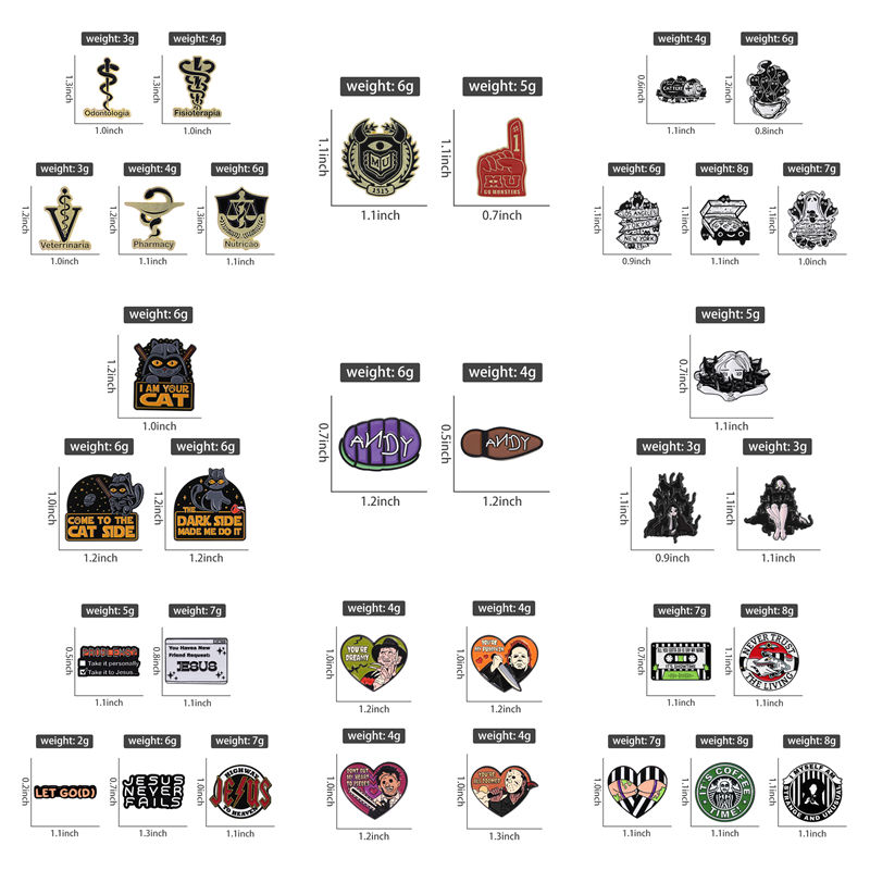 Gothic Punk Quotes Enamel Pins - Science Buddies recensione e prezzo
