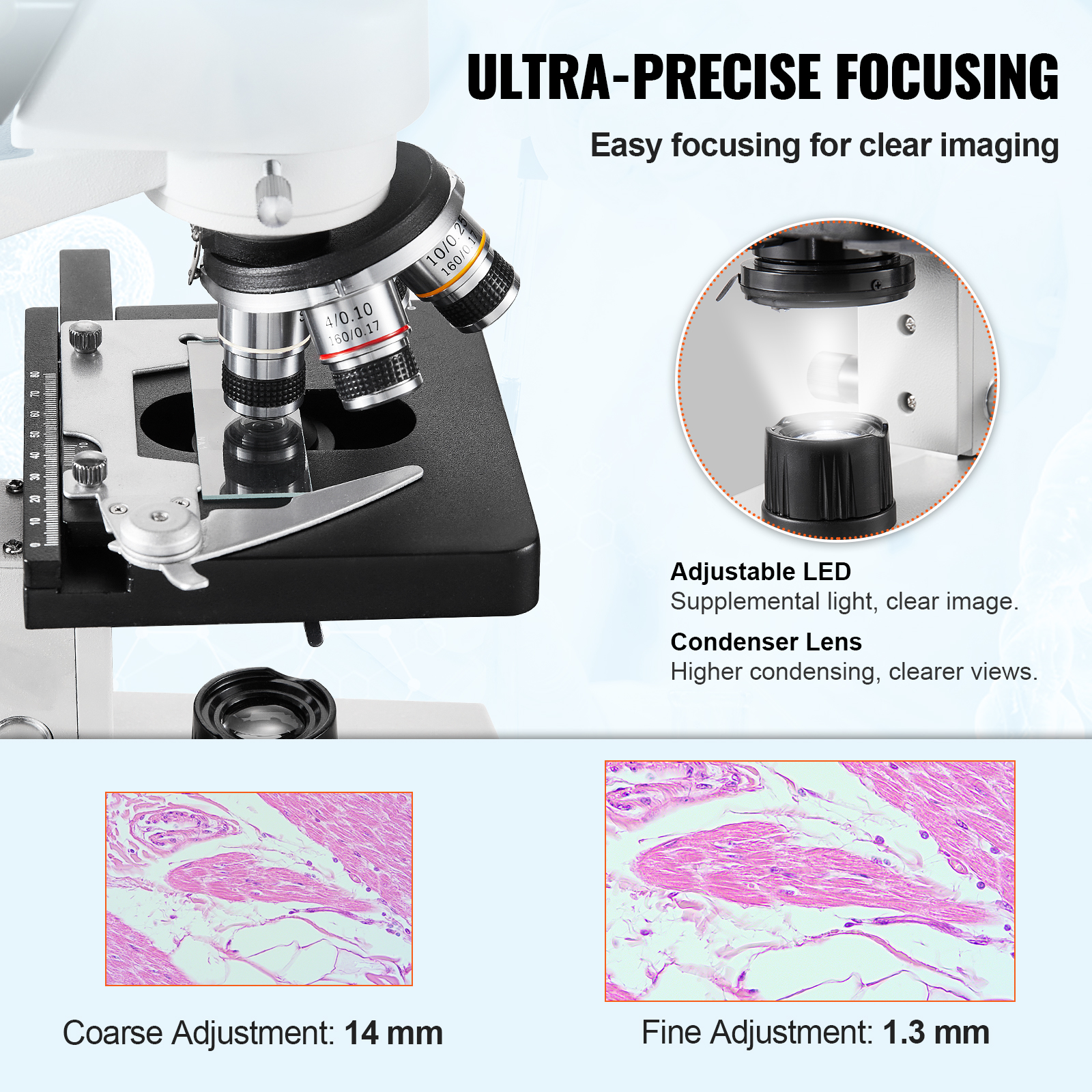 VEVOR Compound Trinocular Micr - Microscope Compound 40X recensione e prezzo